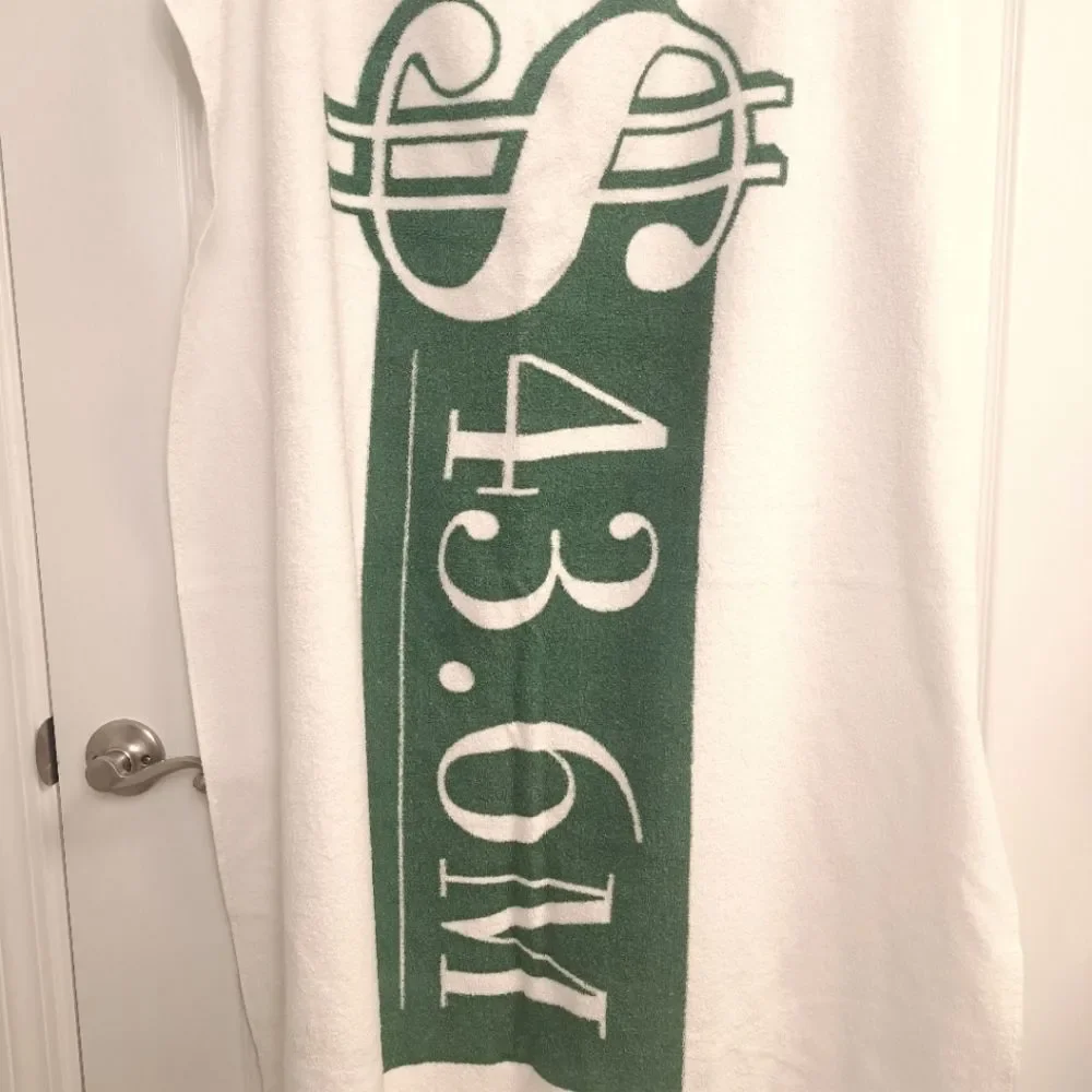 Oversized Beach Towel Lottery Money Print